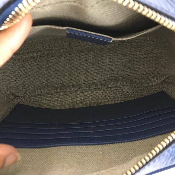 NWT Gucci Women's Camera Case Small Bree Monogram GG Shoulder Bag Beige/Blue - Picture 5 of 7